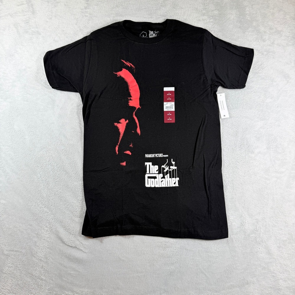 The Godfather Mens T-Shirt Black Size S Graphic Movie Poster NWT